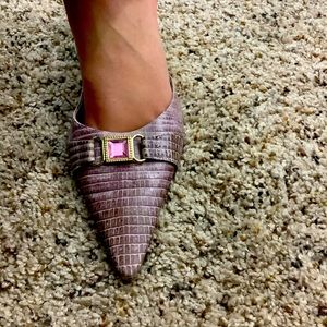 Gemstone pink heels